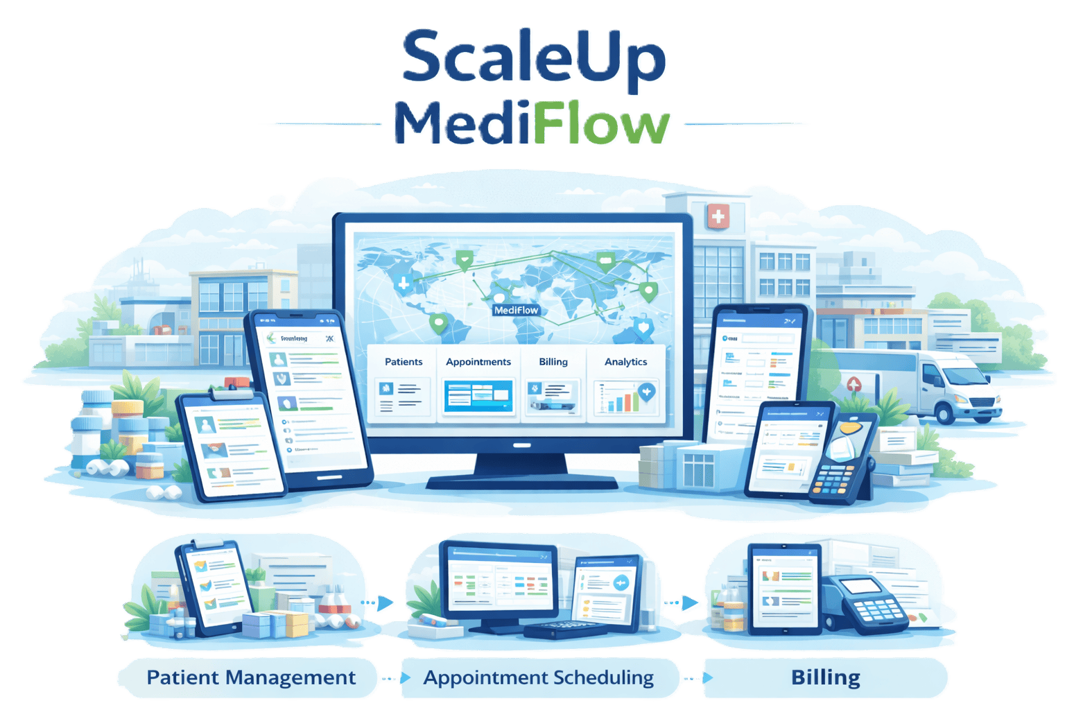 ScaleUp Healthcare Solution - ScaleUp MediFlow